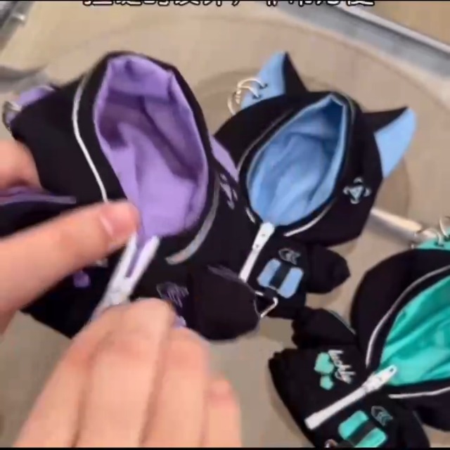 Amazon.co.jp: 猫耳サイバーパンクジャージ【10cm用】パープル ぬい服